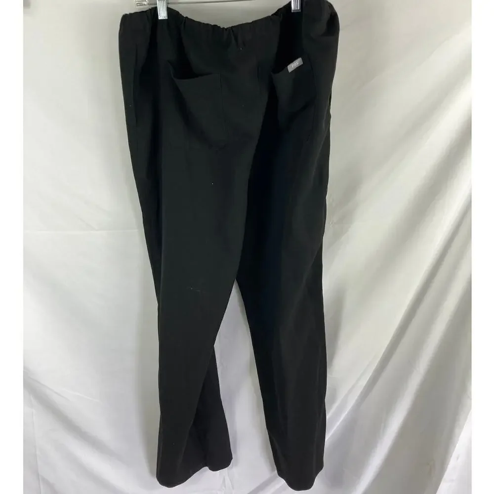 FIGS Men's Pisco Basic Scrub Pants Size Medium Black FM4500 XXL